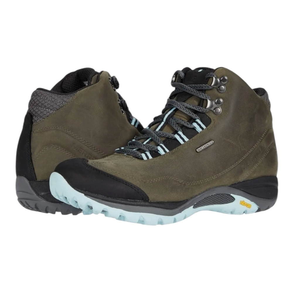 Merrell Siren Traveller 3 Mid Waterproof Boots in Paloma/Canal NIB